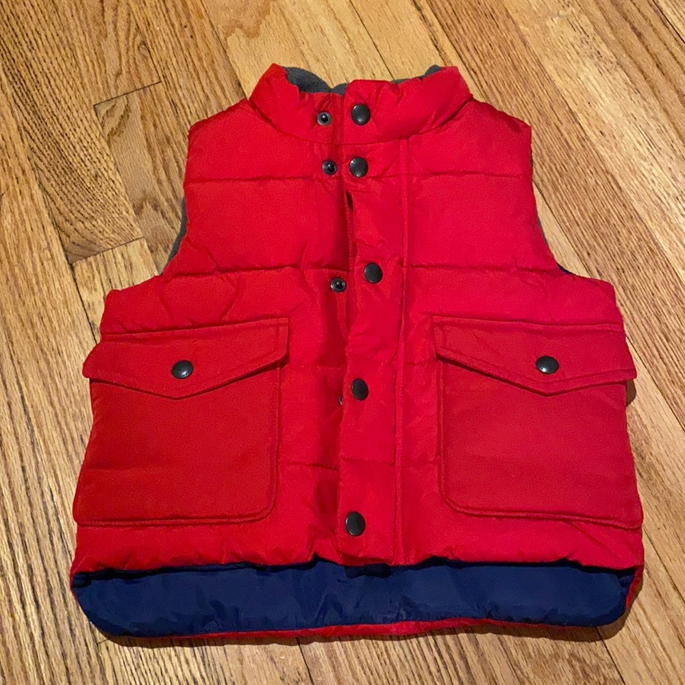 Red Toddler Baby Gary Vest.